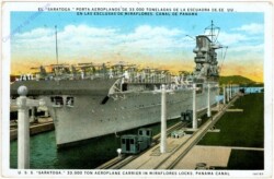 U.S.S. "Saratoga", Panama Canal