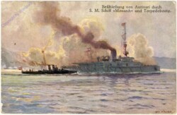S.M.S. "Monarch" und Torpedoboote. Beschießung von Antivari