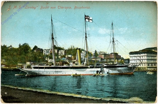 S.M.S. "Loreley", Bucht von Therapia, Bosphorus