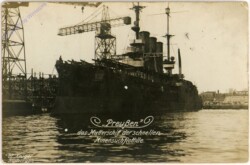 Preußen, das Mutterschiff der schnellen Minensuchflottille
