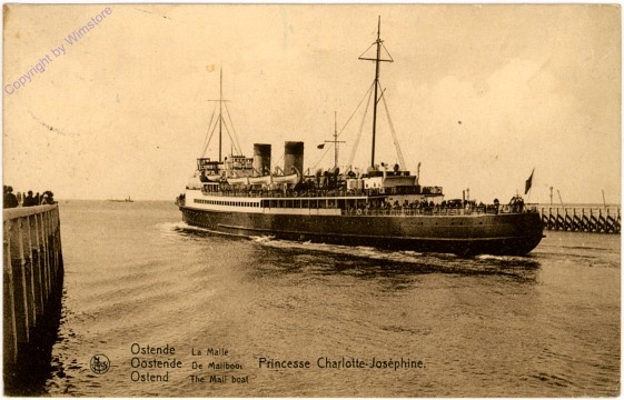 Princesse Charlotte-Joséphine, Ostende, The Mail boat