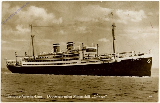 Doppelschrauben-Motorschiff "Orinoco", Hamburg-Amerika Linie