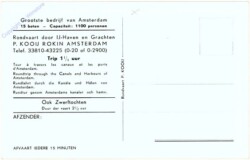 Dr. Albert Plesman, Rondvaart, P. Kooji, Rokin, Amsterdam