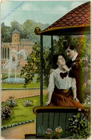 ak107460 Pärchen im Pavillion