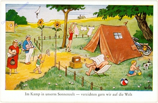 Im Kamp in unserm Sonnenzelt