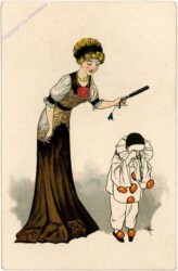 Dame mit Pierrot