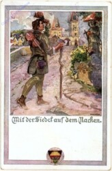 Mit der Fiedel auf dem Nacken