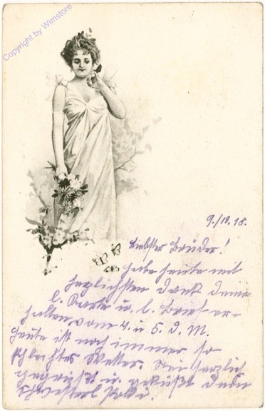 Mädchen mit Blumen