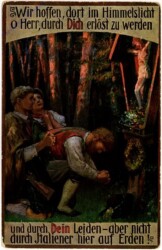 Wir hoffen, dort im Himmelslicht, ...