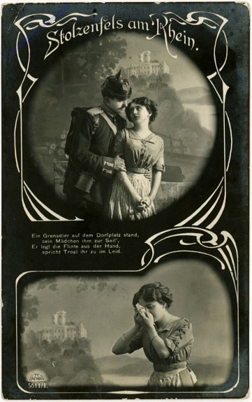 ak107794 Stolzenfels am Rhein, Abschied