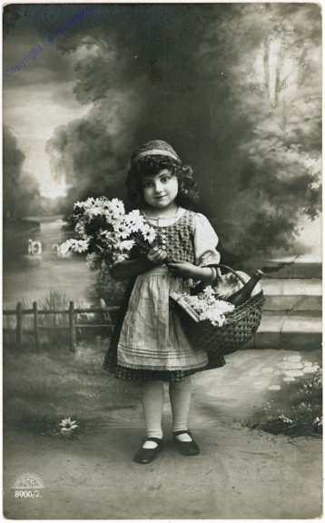 Mädchen mit Blumen