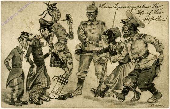 ak107833 Soldatenkarikatur