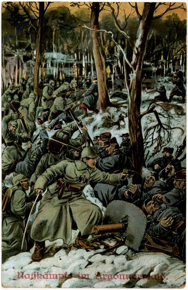 ak107980 Nahkämpfe im Argomerwald