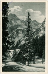 Hütte im Schnee
