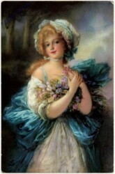 Mädchen mit Blumen