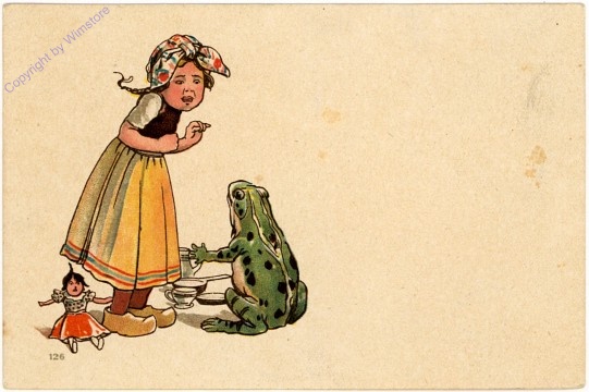 Mädchen und Frosch