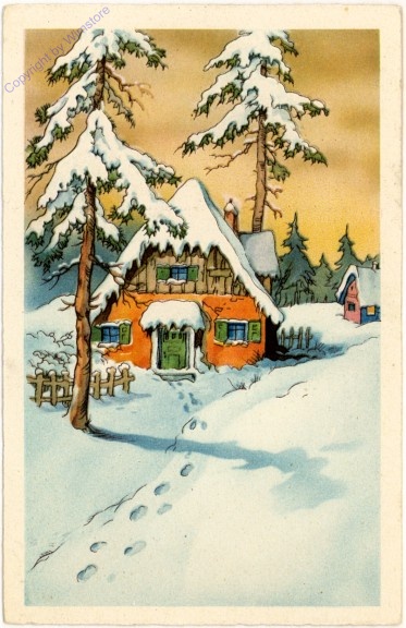 Häuschen im Winter
