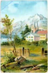 ak108336 Blick aufs Dorf