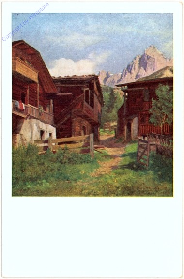 Ramsauer Blockhäuser mit Dachstein