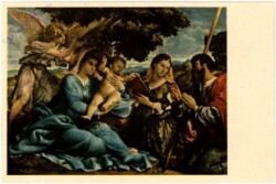 Maria mit dem Kinde und Heiligen