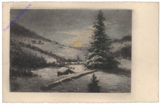 Berghütte im Schnee
