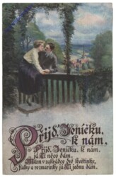 Pärchen am Zaun, Vers