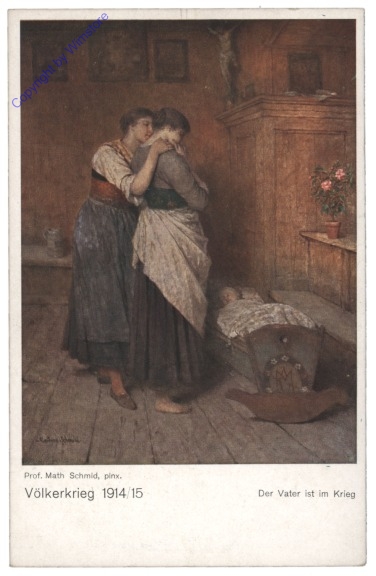 ak108723 Der Vater ist im Krieg (Völkerkrieg 1914/15)