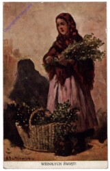 Arme Frau sammelt Zweige