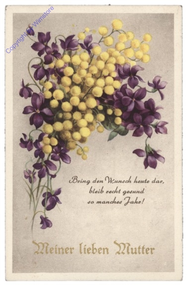Blumen, Vers