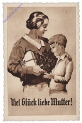 ak108997 Bub schenkt Mutter Blumen