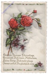 ak109000 Rosen und Veilchen