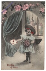 ak109001 Mädchen mit Blumen