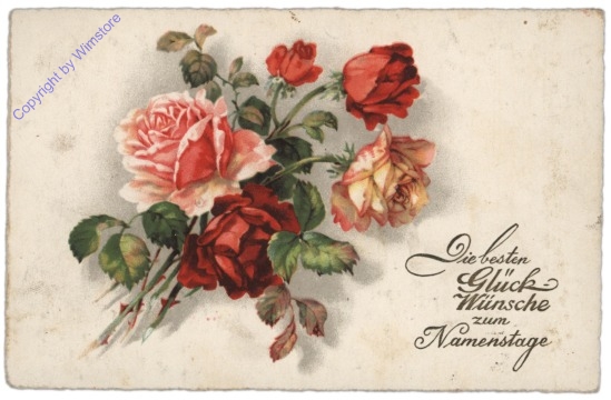 ak109026 Rosenstrauß, Namenstag