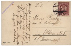 ak109028a Mädchen mit Blumen-Karre, Namenstag