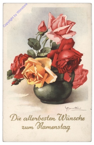 Rosen in Vase, Namenstag