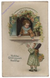 Mädchen überbringt Brief