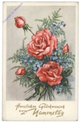 Rosen und Vergissmeinnicht, Namenstag