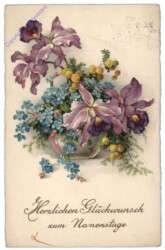 Blumenvase, Namenstag