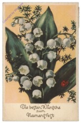 Maiglöckchen mit Marienkäfer, Namenstag