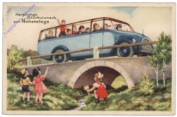 Autobus führt über Brücke, Namenstag