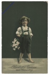 Bub mit Blumen, Namenstag