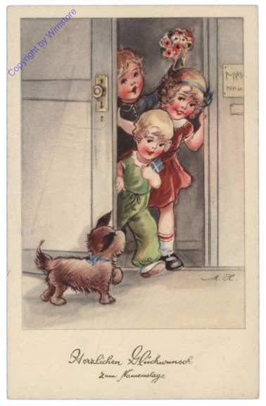Kinder bei der Tür, Namenstag