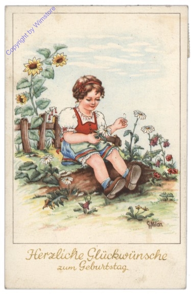 ak109142 Er liebt mich, er liebt mich nicht ..., Geburtstag