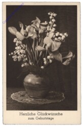 Blumenvase, Geburtstag