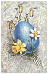 ak109215 Osterei mit Blumen