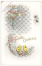 H.B. Wien 1581: Kücken auf Zweigen