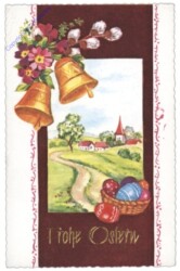 ANU 5718: Osterglocken mit Weg zur Kirche