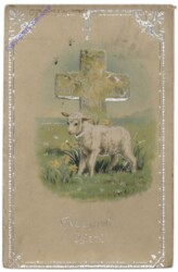 Lamm vor Kreuz