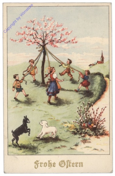 H.B. Wien OFS 321: Kinder tanzen um einen Baum