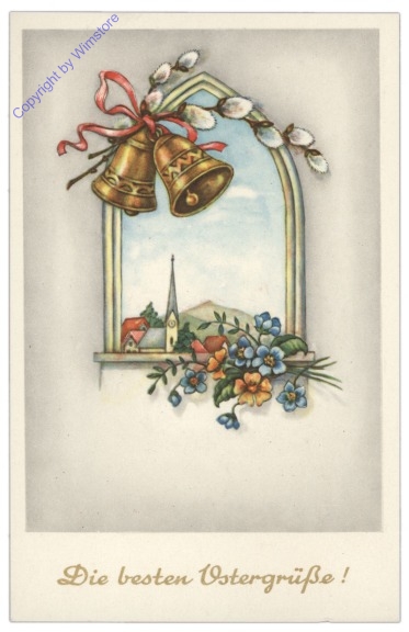 Osterglocken am Fenster